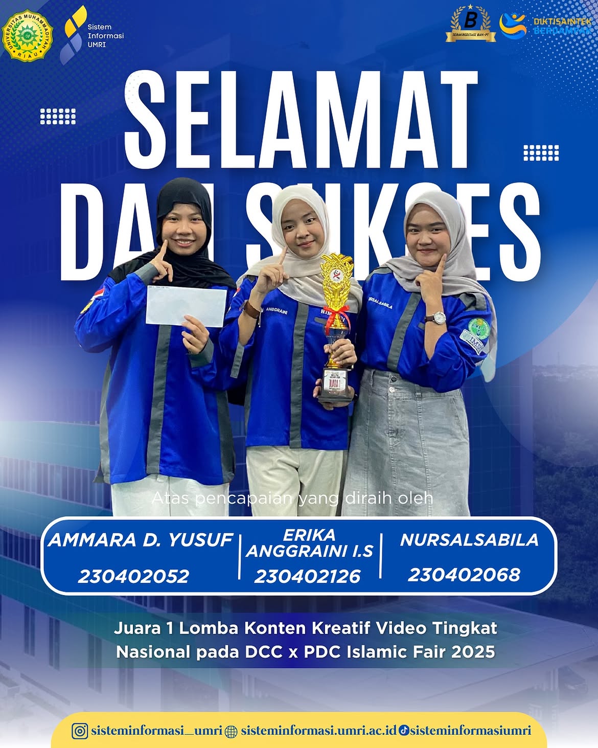 Juara 1 Beregu - LOMBA KONTEN KREATIF VIDEO NASIONAL DCC X PDC ISLAMIC FAIR 2025